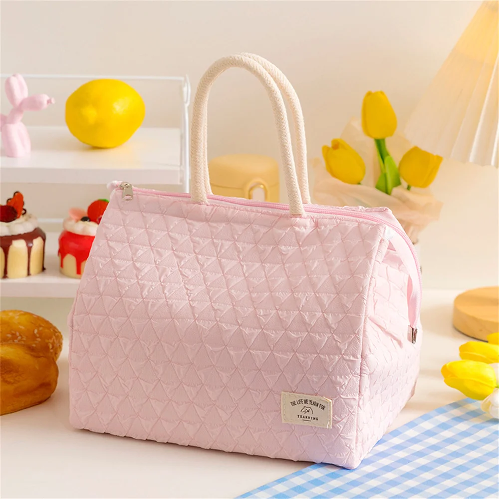 

Portable Picnic Bag Large Capacity Portable Lunch Box Bag Durable And Wear-resistant Mobile Food Storage Bin Insulated Rice Bag