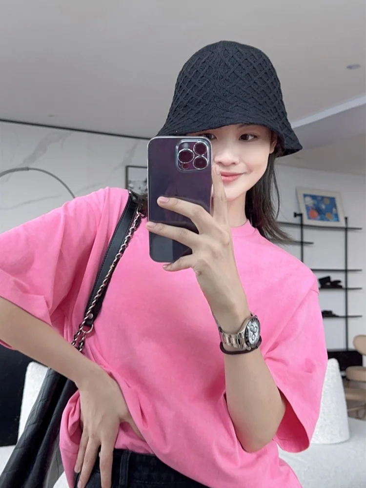 Новое поступление тонкая вязаная Рыбацкая шляпа в форме алмаза Женская