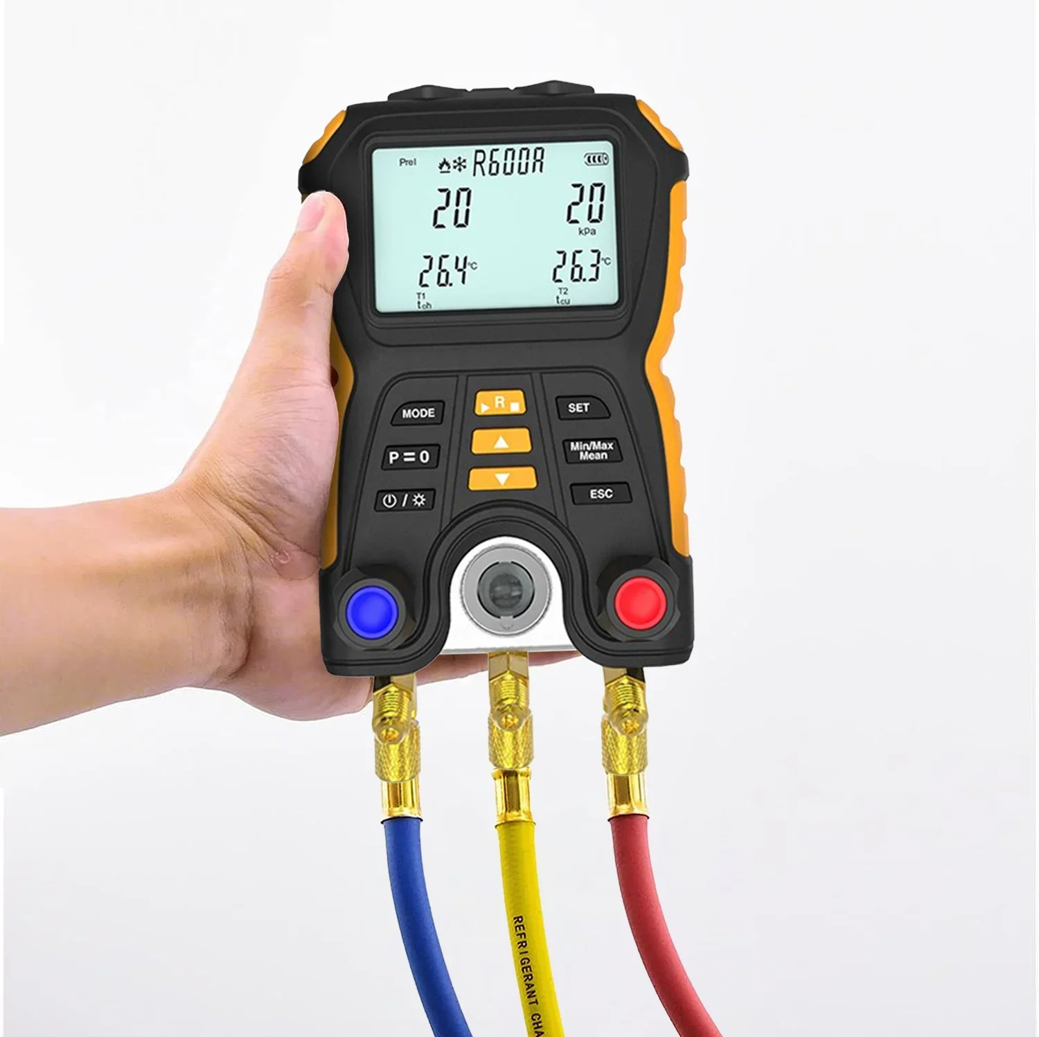 Hti Factory OEM/ODM Холодильный цифровой манометр в коллекторе Тестер температуры