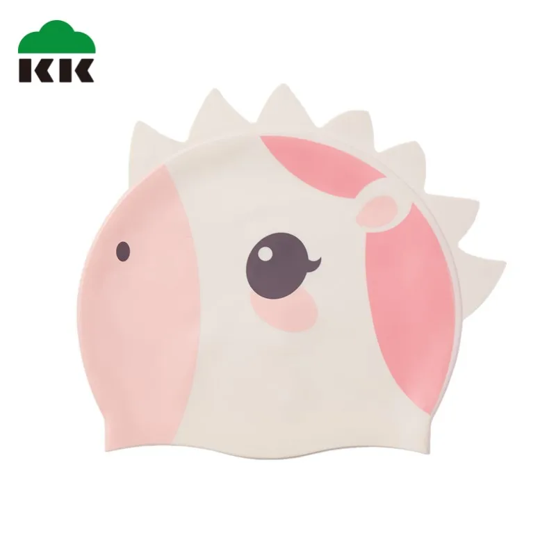 

Kocotree Children's Silicone Swimming Caps for Boys and Girls Cute Butler Head Waterproof Ear Protection Baby Swimming Caps