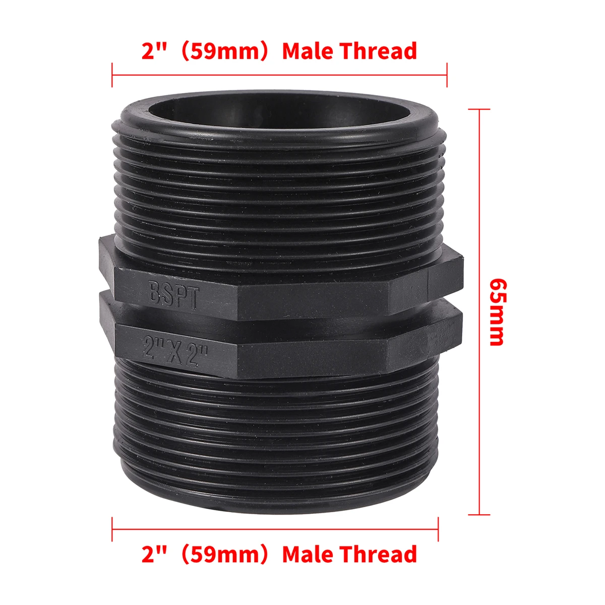 

1/2 "3/4" 1 "1,5" 2 "2,5" BSP наружная резьба равный черный адаптер домашний резервуар для воды аквариум с внешней резьбой соединитель фитинги