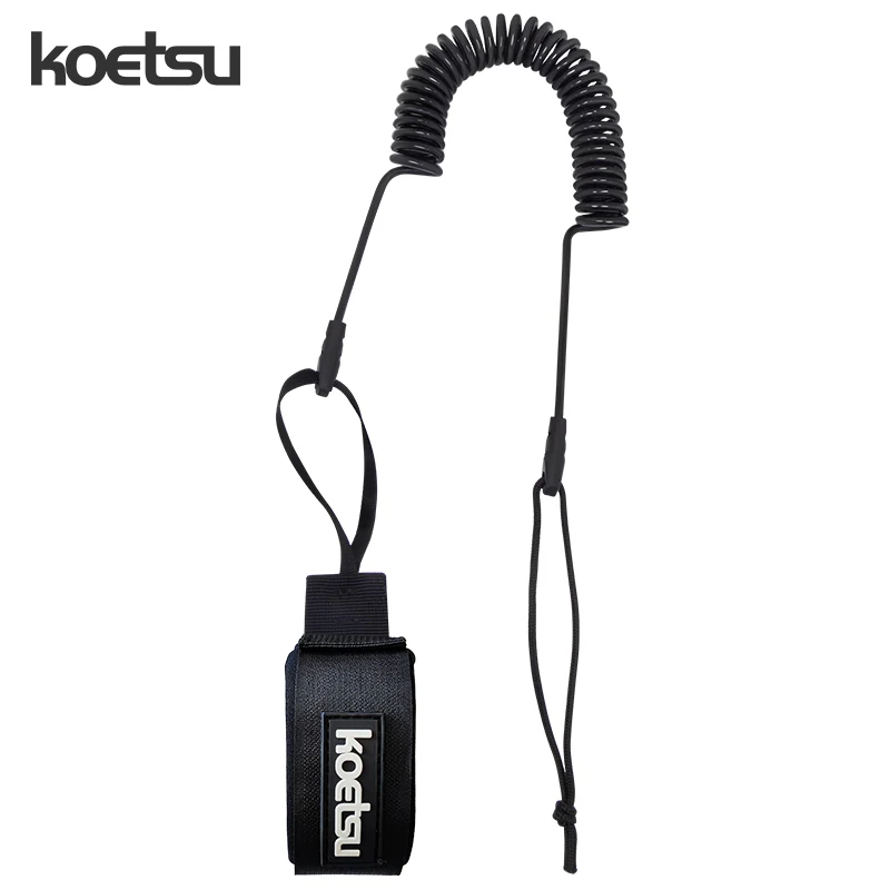 

KOETSU 5MM Black Foot Rope Paddle Board Paddle Board Traction Rope Kayak Elastic Rope Surfboard Tied Paddle Rope