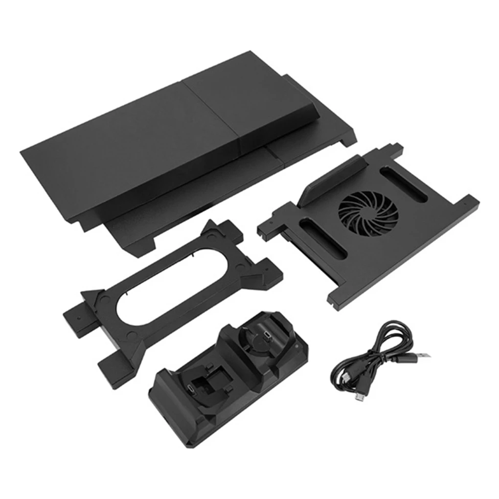 

Fans Storage Holder 12 Games Diskes Dual Controller Charger Dock Station for PS4 Pro