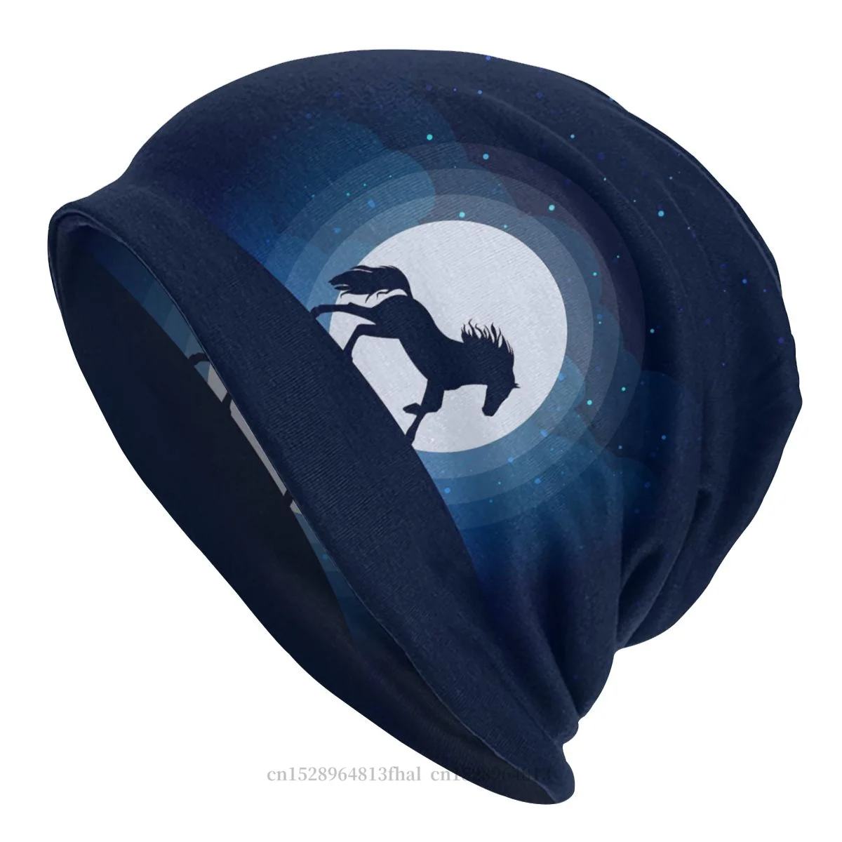 Horse Moonlight Bonnet Homme Outdoor Various Animal Skullies Beanies Caps Creative Cotton Hats