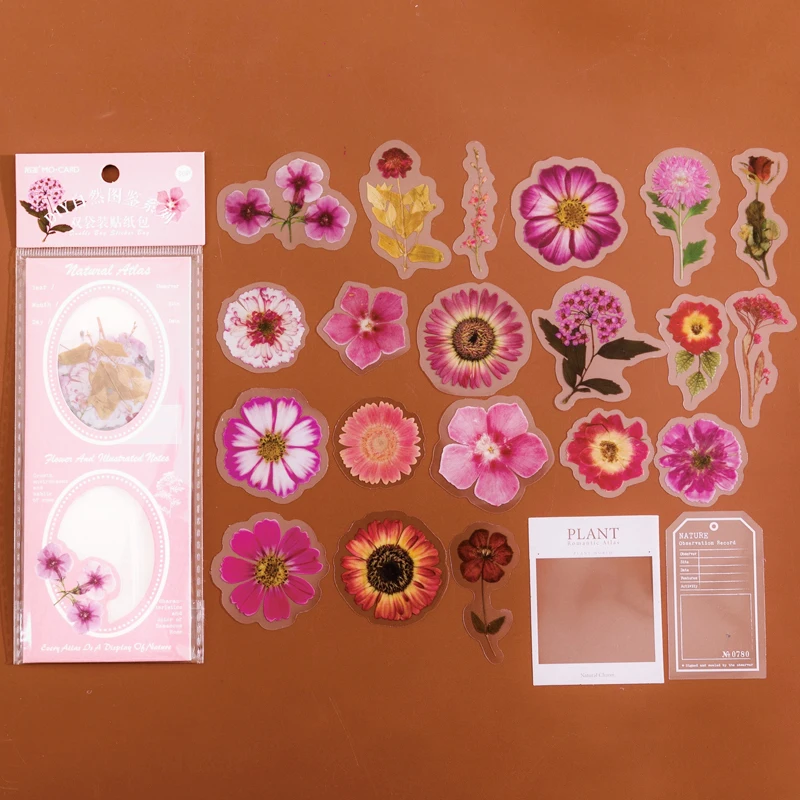 

30 pcs /pack Waterproof Pre cut DIY Spring Flowers Art Life Home Deccorativve Stickers