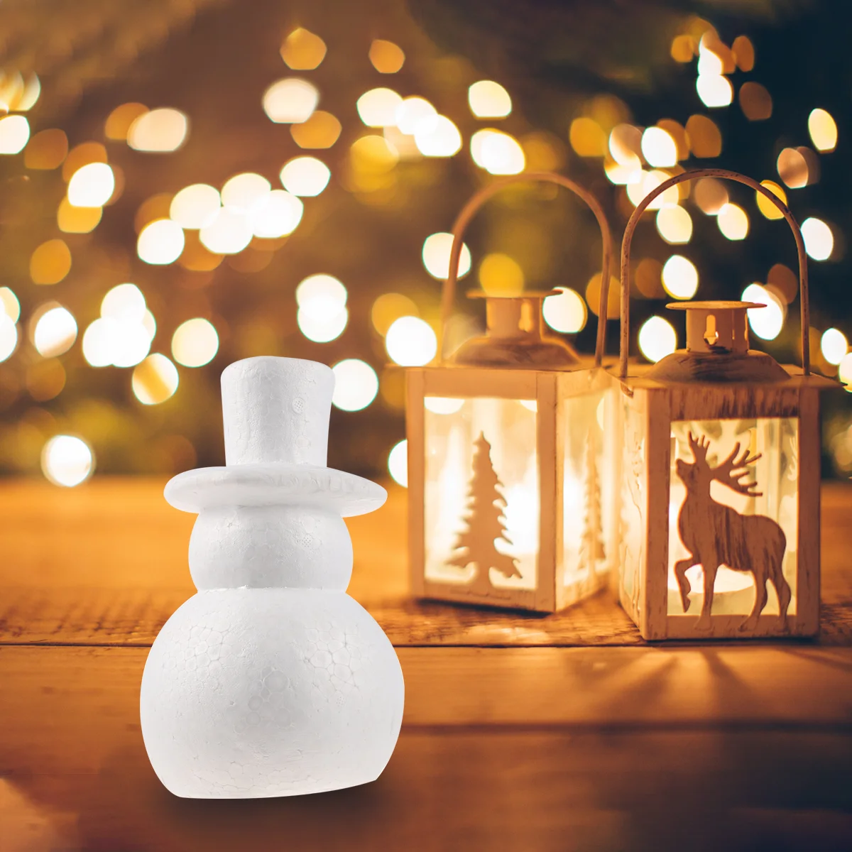 Рождественские шары из пенопласта украшения в виде снеговика креативная форма