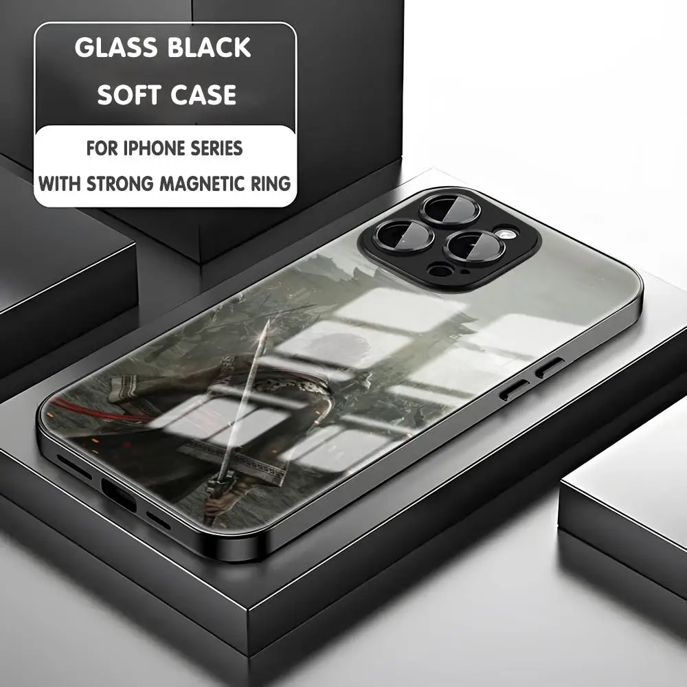 Фото Чехол для телефона Dynasty Warriors Origins для iPhone 16 15 14 13 12 11 X XR XS 8 Plus Mini Pro Max, стеклянный магнитный чехол №2