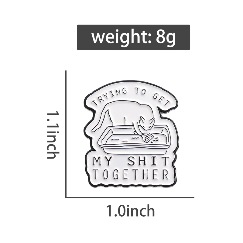 Эмалированные булавки брошь в виде шкуры на лацкан