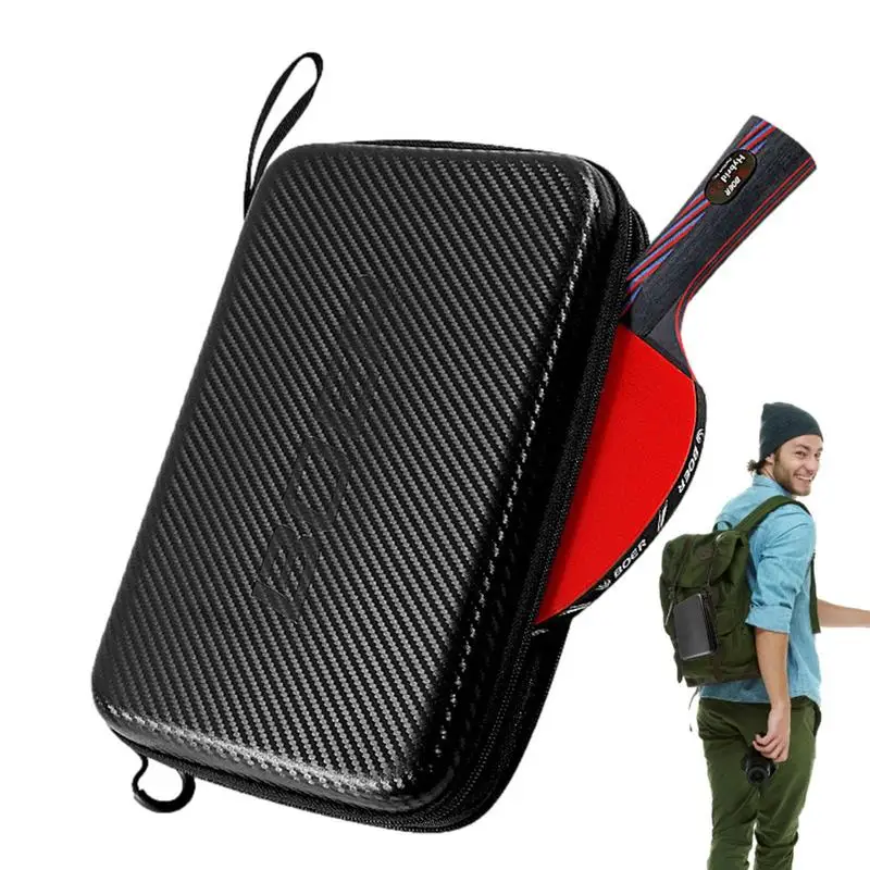 

Hard Table Tennis Case Waterproof Table Tennis Paddle Hard Case Large Capacity Waterproof Hard Shell Case For 2 Table Tennis