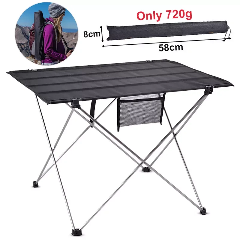 

Portable Outdoor Camping Table Foldable Desk Furniture Computer Bed Ultralight Aluminium Hiking Climbing Picnic Folding Tables