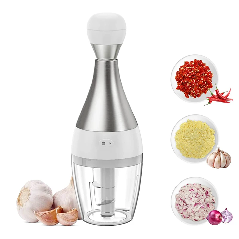 

2022 НОВАЯ переносная дробилка для чеснока, пресс-машина из нержавеющей стали, Ручной пресс для чеснока, измельчитель лука, кухонный инструме...