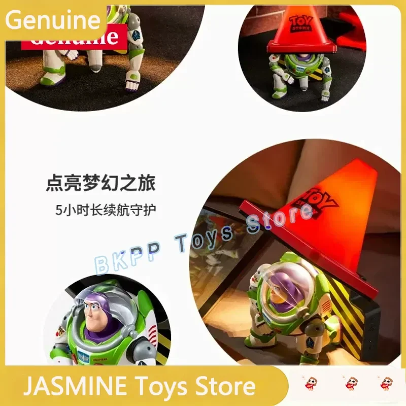 Фото Оригинальный ночник Disney Buzz Lightyear, декоративная фигурка-светильник, коллекционный сувенир из мультфильма «История игрушек», подарок на день рождения для фанатов №5