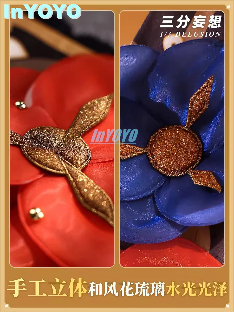 InYOYO Chiori Косплей Genshin Impact Костюм Элегантное милое кимоно Униформа Платье Игровой