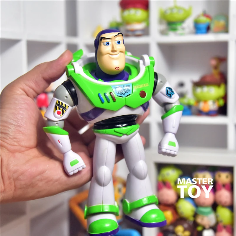 

DISNEY 1piece 18cm Toy story Buzz Lightyear PVC figure collection toys buzz Joints Movable toys best gift for kids