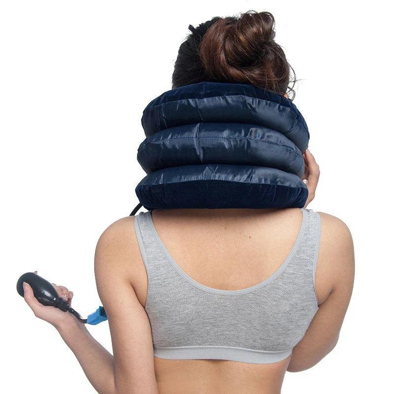 Надувной шейный воротник поддерживающая массажная подушка для снятия боли в шее