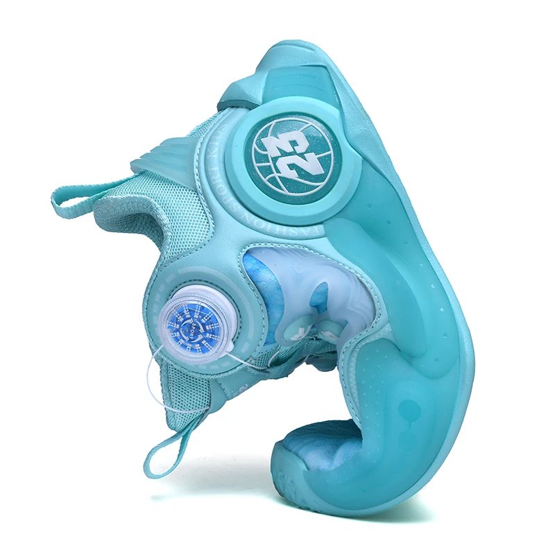 Children Brand Boys Basketball Shoes Noctilucent Thick Sole Kids Sneakers Girls Sport Shoes Child Boy Girl Basket Trainer Shoes