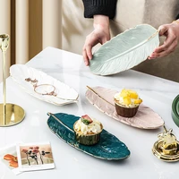 nordic style ceramic jewelry storage tray sushi plate phnom penh dessert tray ceramic household cake tray snack tray