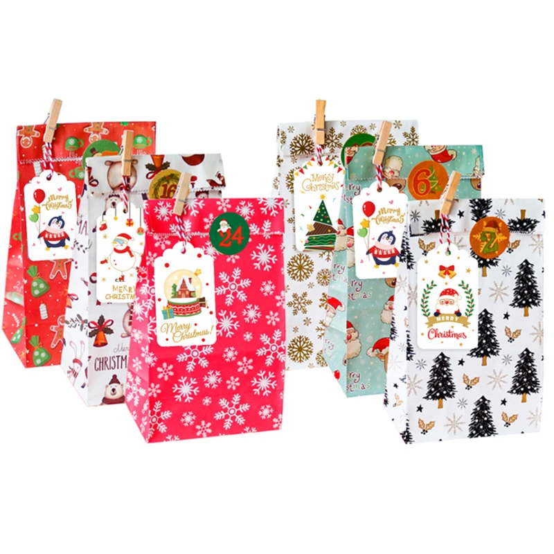 

50 шт. рождественские бирки из крафт-бумаги с веревкой, Рождественская елка «сделай сам», подвесная Подарочная коробка, бирка, рождественски...