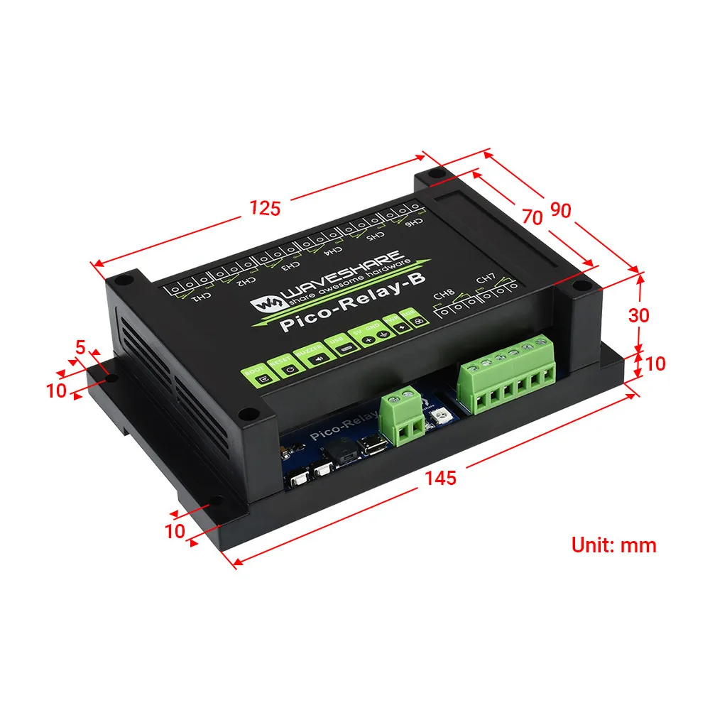 Промышленный 8-канальный релейный модуль L0525 светоизоляция фотоэлектрическая