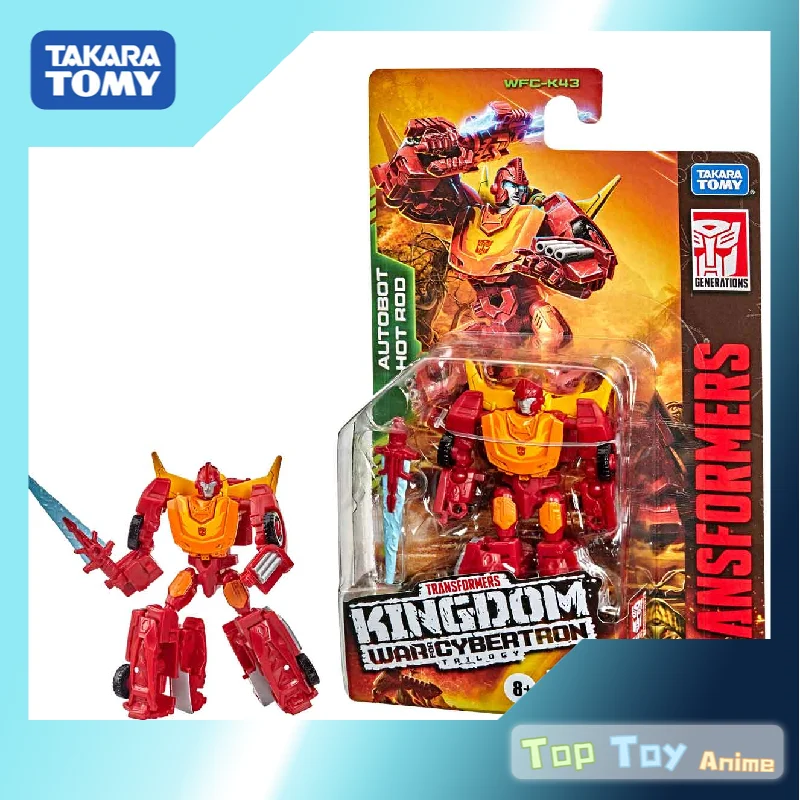 

Original Transformers War for Cybertron: Kingdom Core Class AUTOBOT HOT ROD Action Figures Transformable Model Kit Toys Gifts