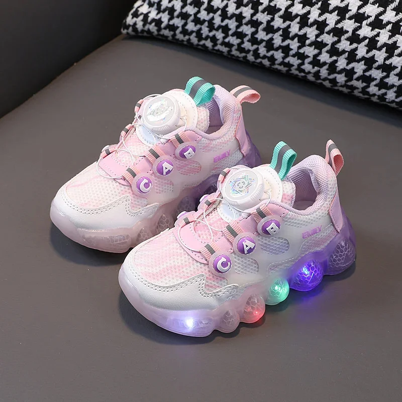 

Size 21-30 Baby Toddler Shoes with LED Lights Glowing Sneakers for Kids Boys Girls Children Luminous Shoes with Light Up Sole