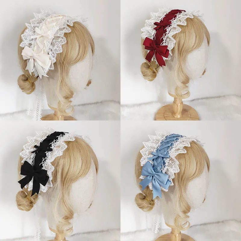Женский кружевной головной убор в стиле лолита
