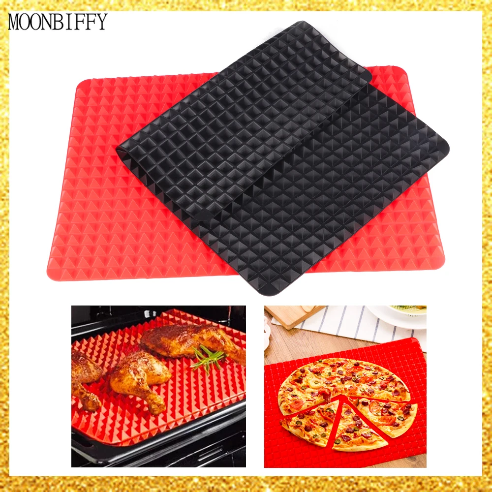 

1PC Pyramid Bakeware Pan 4 color Nonstick Silicone Baking Mats Pads Moulds Cooking Mat Oven Baking Tray Sheet Kitchen Tools