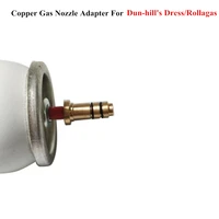 durable brass copper gas nozzle adapter for dunhill dressrollagas reusable gas connector refill butane lighter gas adapters