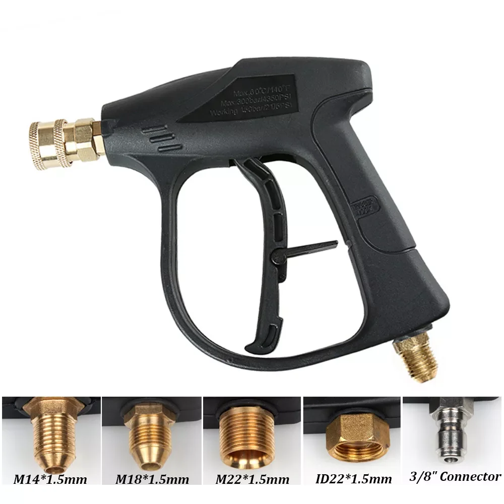 

Car Washer Gun High Pressure Washer Water Guns 1/4" Quick Spray Nozzles Washer Gun Spray Nozzles Snow Foam Jet Lance