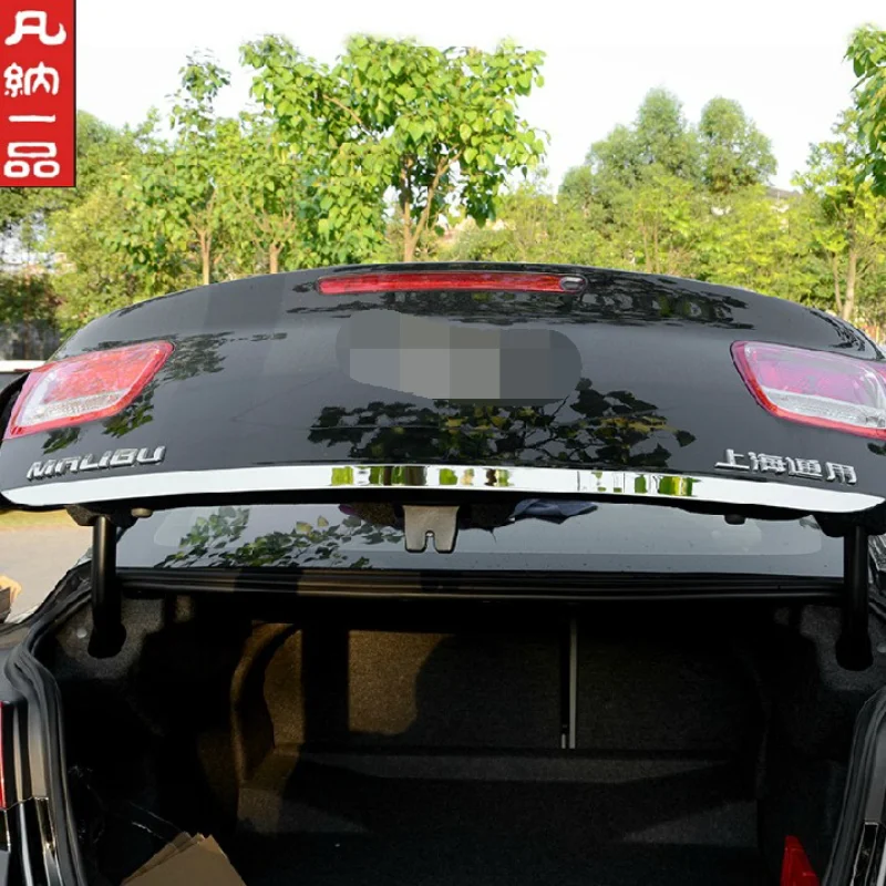 

For Chevrolet MALIBU 2012-2014 Stainless Steel Rear Trunk Trim Boot Tailgate Lid Cover Trim Molding Edge Strip Garnish