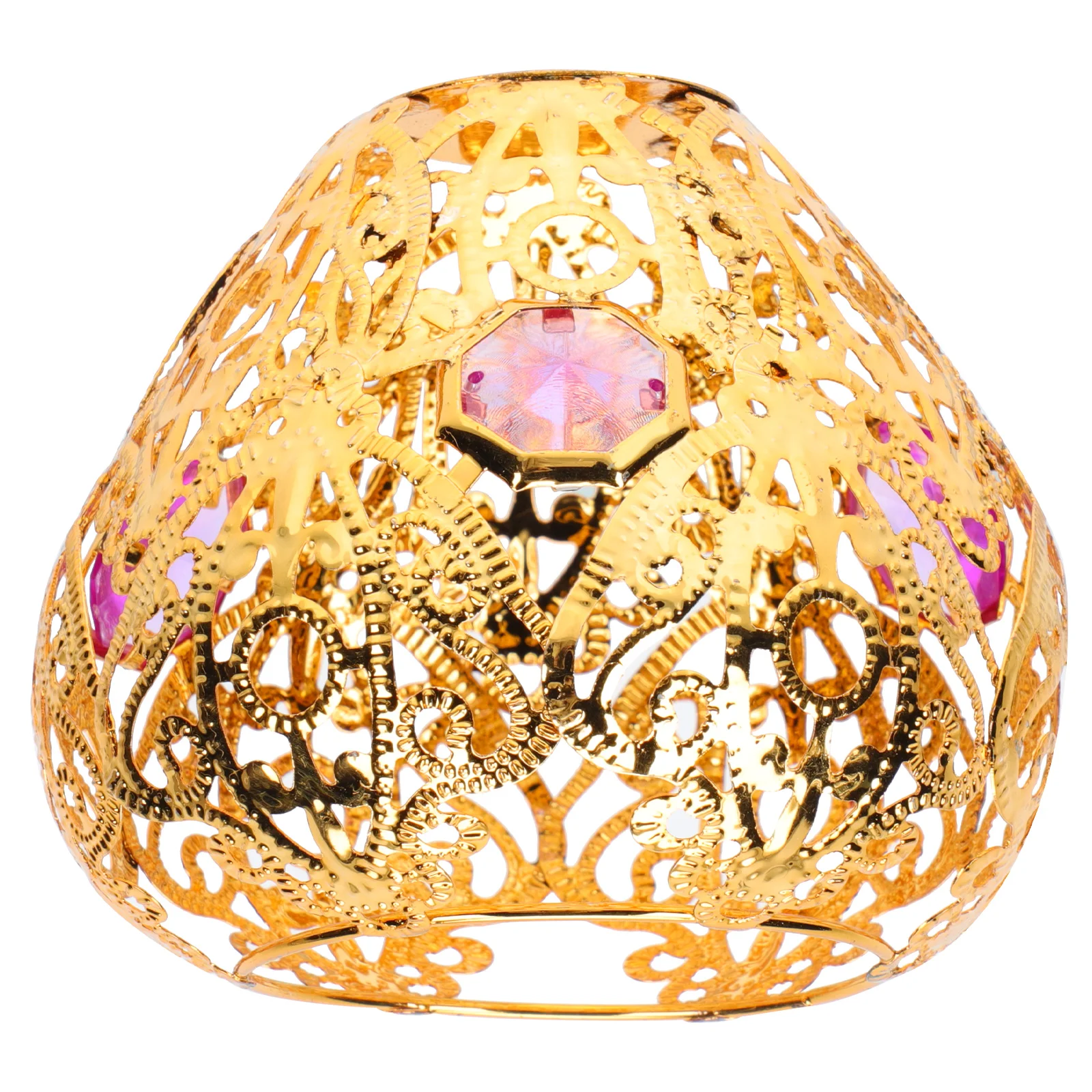 

Ceiling Cover Light Metal Shade Chandelier Flush Semi Gold Raindrop Lighting Flower Golden Pendant Lightshade Lamp Heart Fixture