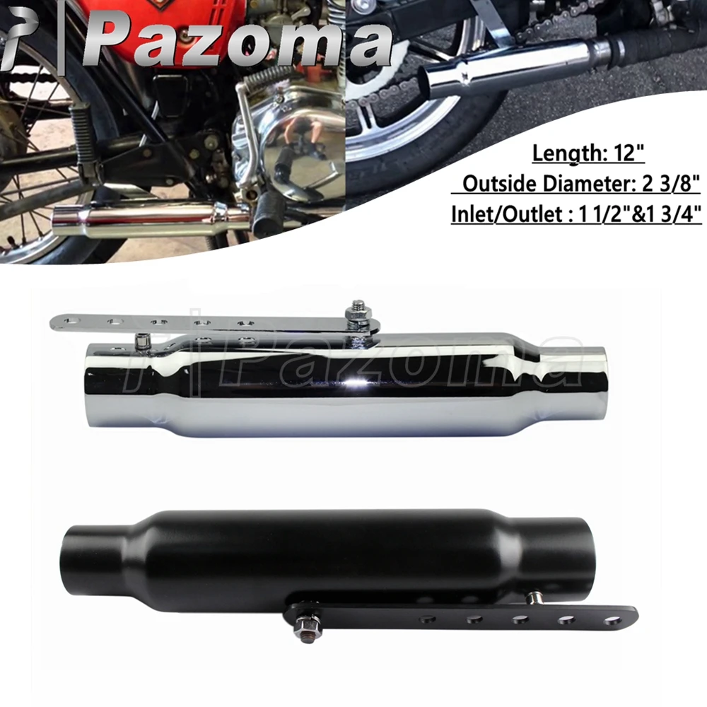 Универсальный выхлопной глушитель для мотоцикла 12 дюймов короткая труба Harley Honda