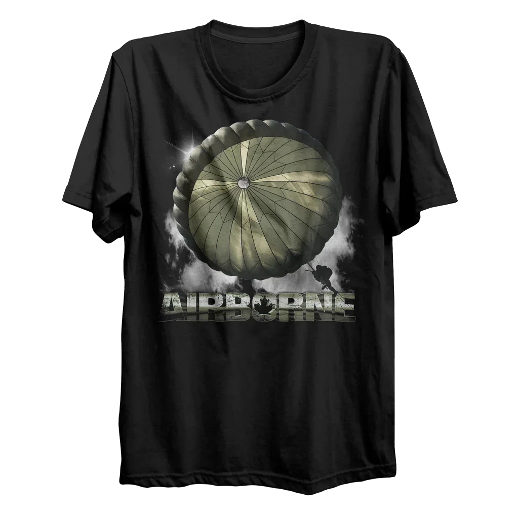 Канадская армия десантников воздушно-десантная футболка 100% хлопок с круглым