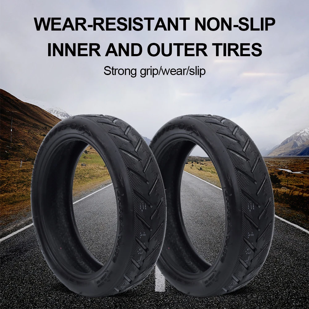 

8.5 Inch Durable Electric Scooter Tubeless Tires 50/75-6.1 Rubber Tubeless Tire Explosion-Proof Tubeless Tires for Xiaomi M365