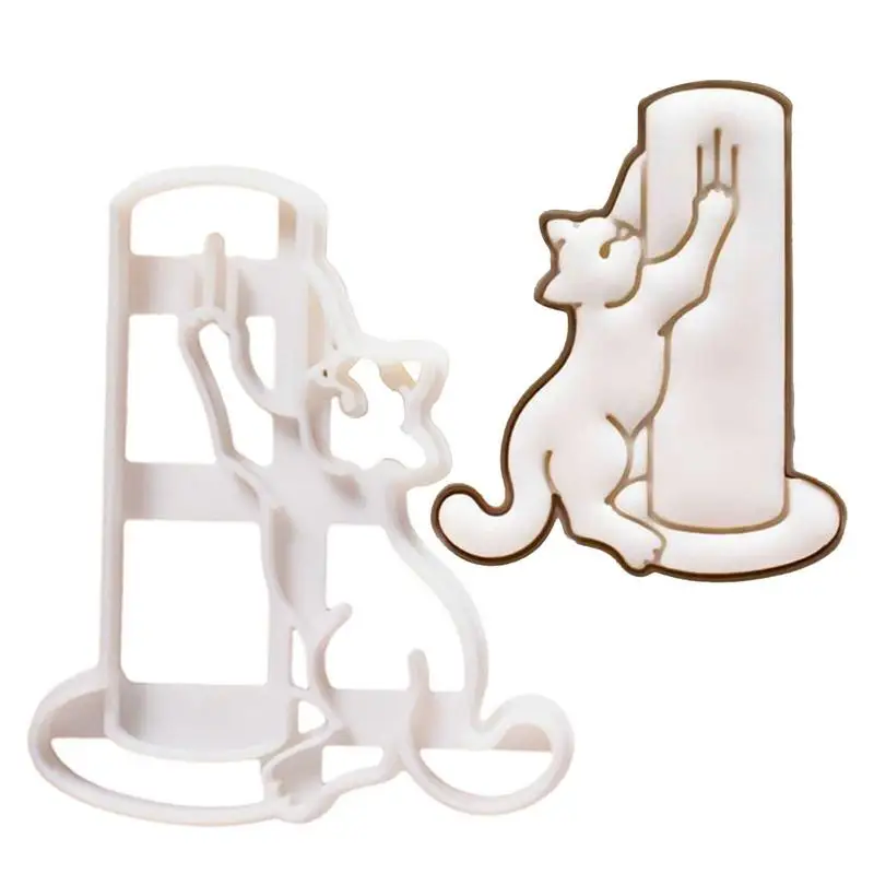 

Cat Cookie Cutters Cartoon Butt Shape DIY Biscuit Cookie Mold Stamp Bakeware DIY Biscuit Fondant Hand Mold Kitchen Baking Tools