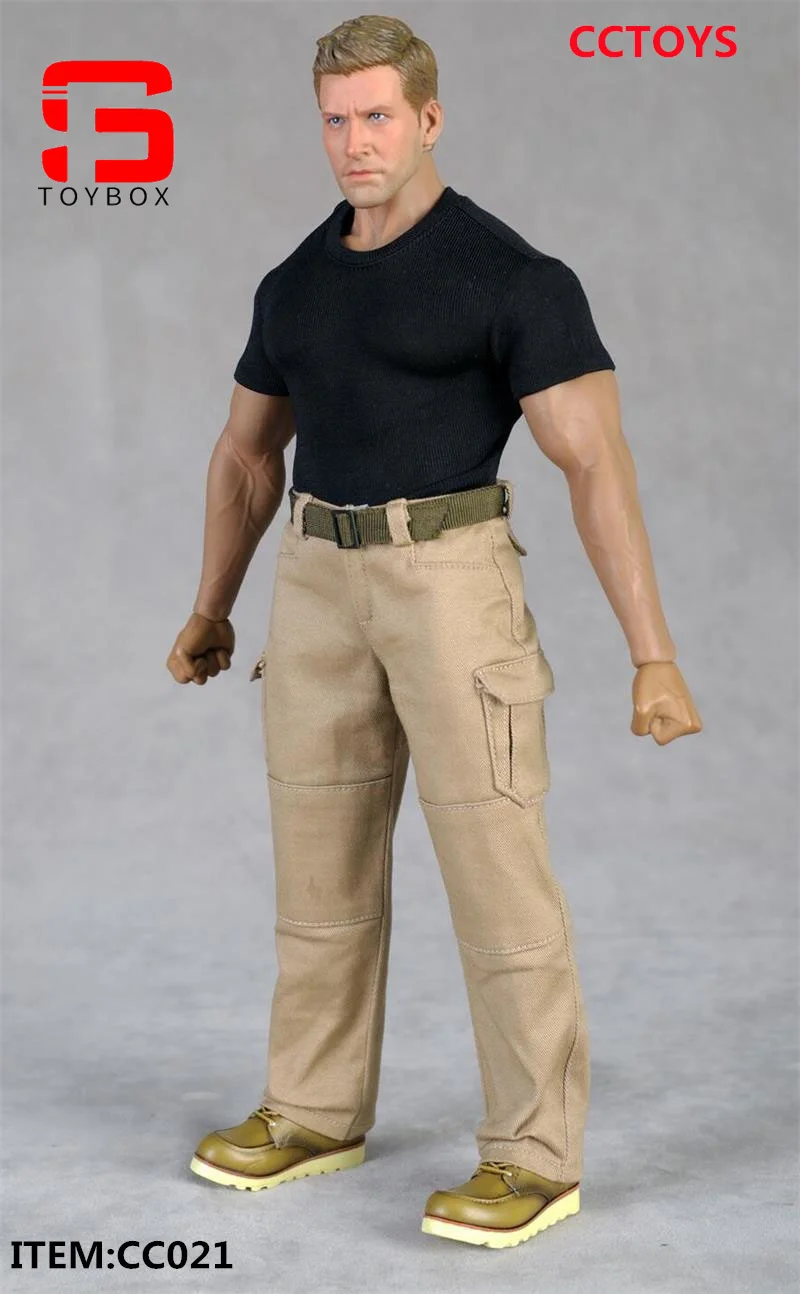 В наличии CCTOYS CC021 1/6 Мужская обтягивающая футболка с короткими рукавами верхняя