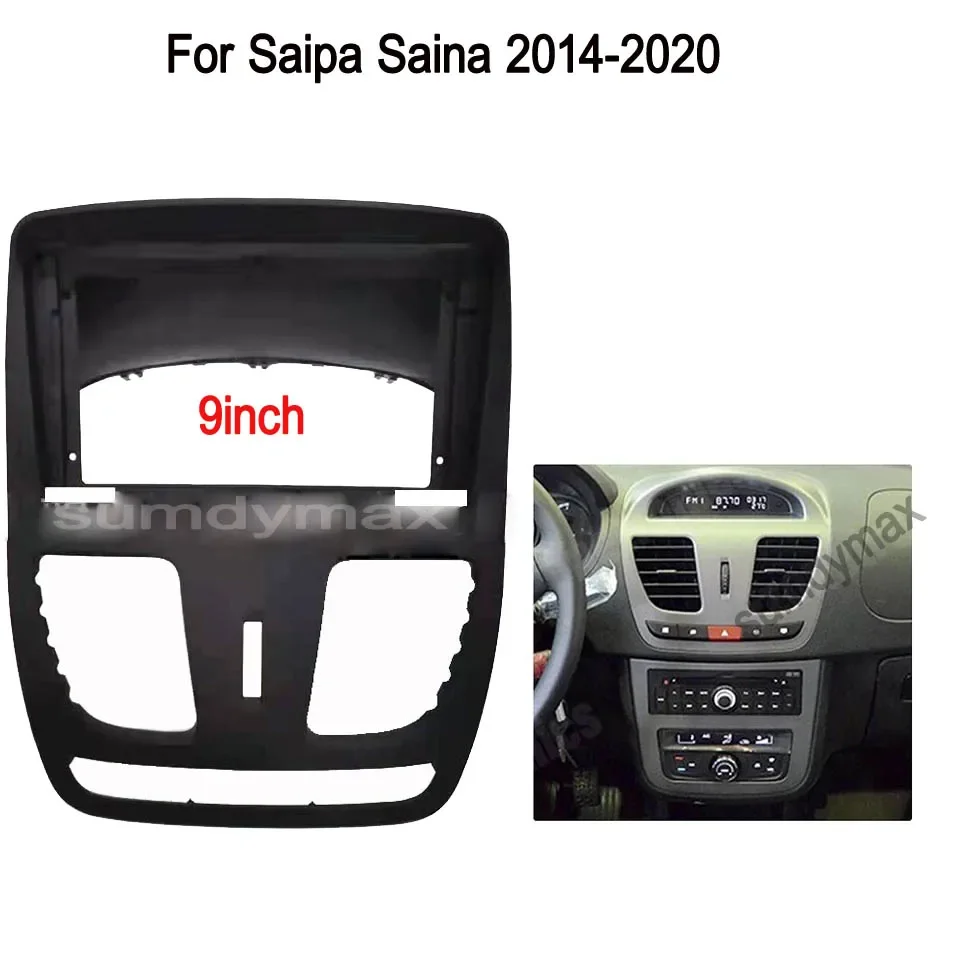 2 Din 9-дюймовый автомобильный радиоприемник пластиковая рамка панели для Toyota Saipa