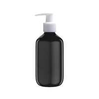 500ml black color refillable squeeze plastic lotion bottle with white pump sprayer pet plastic portable lotion bottle