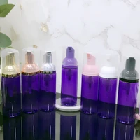 10ps60ml cosmetic cleansing dispensing bottle shampoo soap mousse dispenser light purple plastic foam dispensing skin care tool