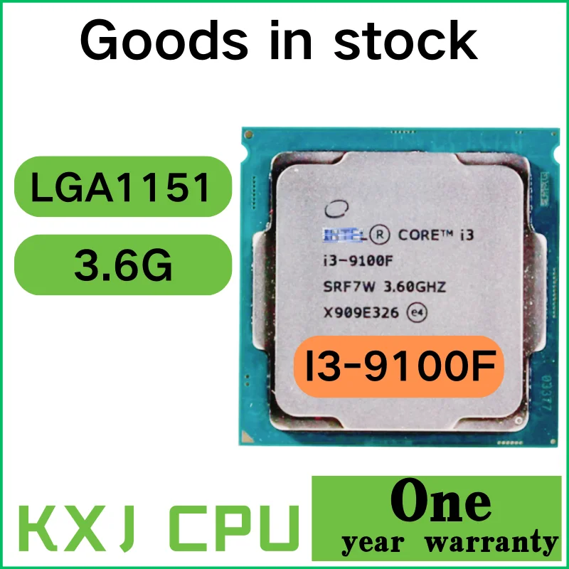 

Used Intel Core i3 9100F 3.6GHz SRF7W/SRF6N Quad-Core Quad-Thread CPU 65W 6M Processor LGA 1151