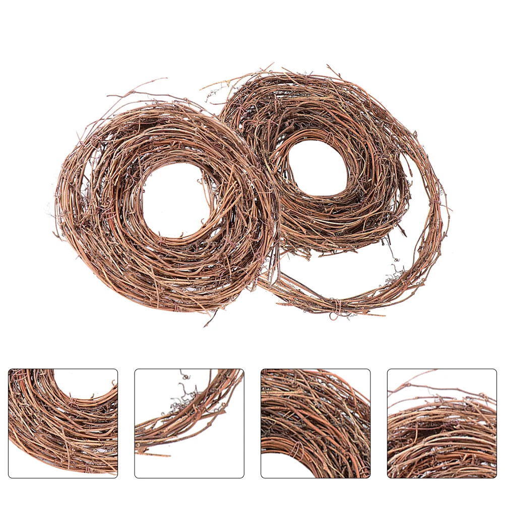 

Wreath Rattan Grapevine Diy Twig Door Frame Christmas Vine Garland Natural Wreaths Vines Wall Holiday Craftsartificial Rings