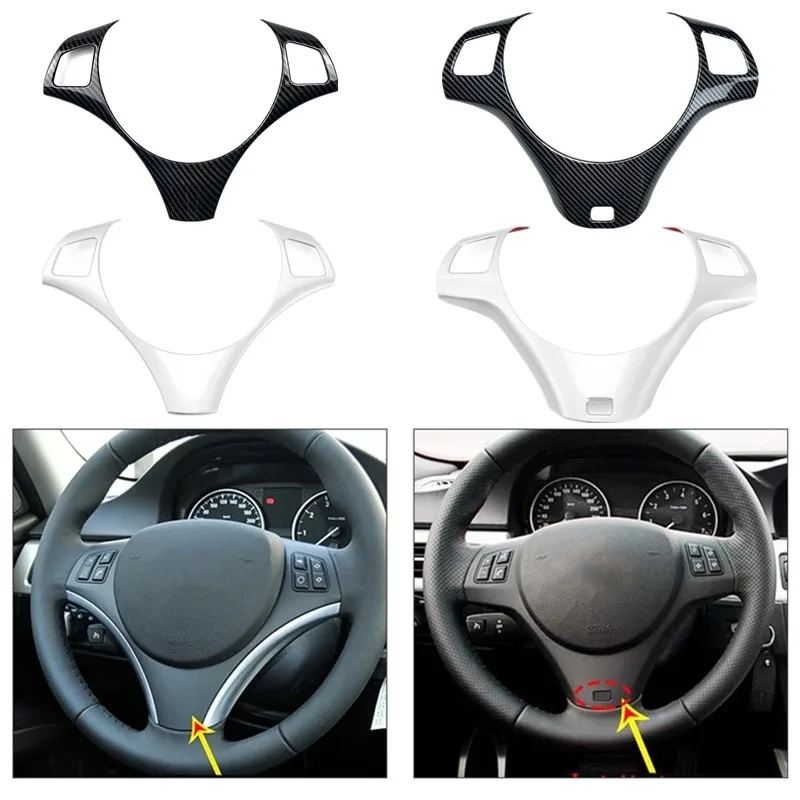 Панель рулевого колеса автомобиля из углеродного волокна отделка литье наклейки