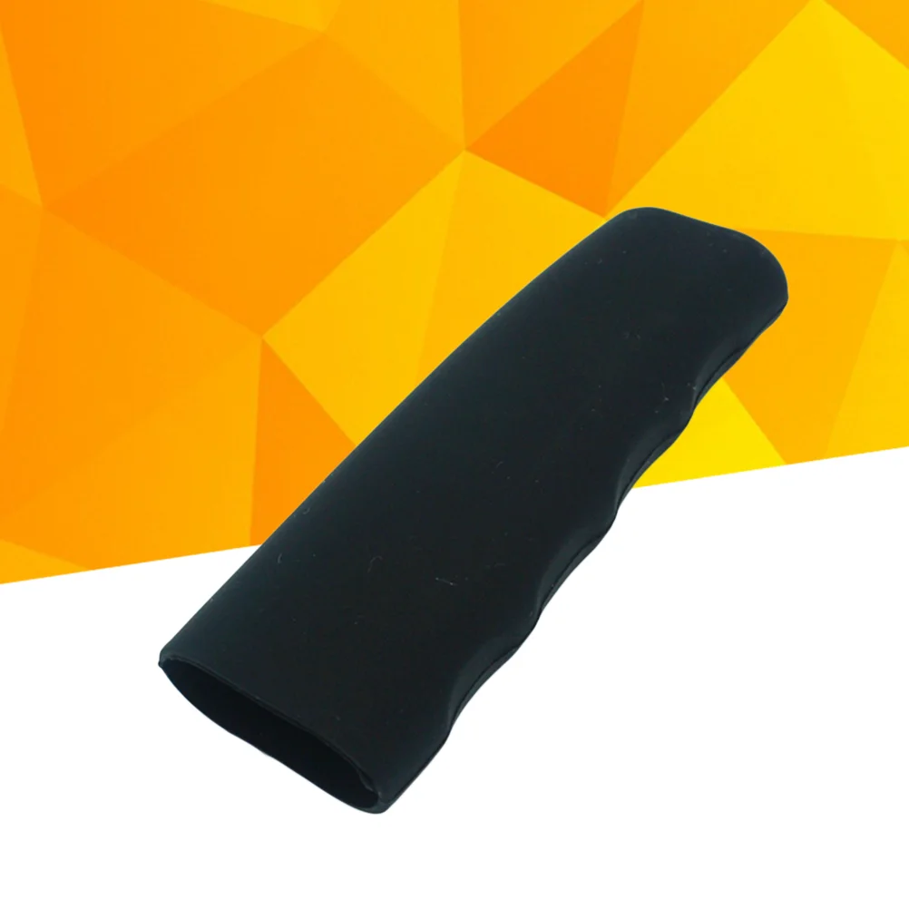 

Practical Silicone Cover Universal Wave Shaped Handbrake Cover Protector for Car (Black)