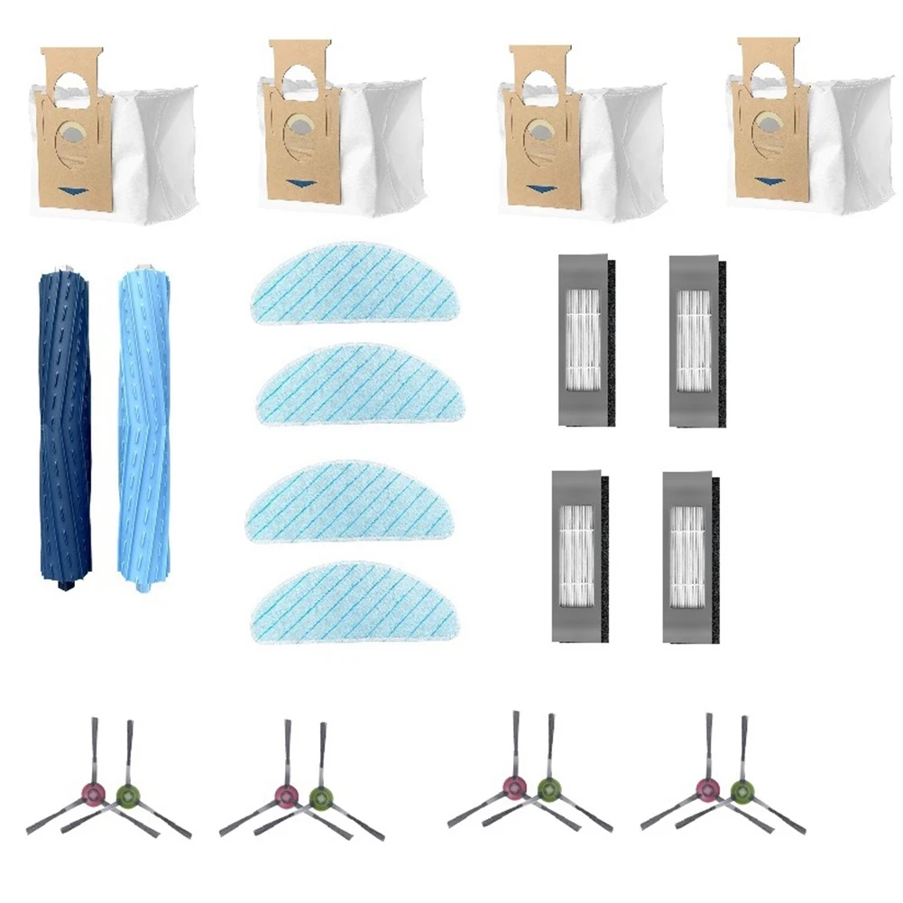 

Основная щетка, боковая щетка, фильтры НЕРА, очищающие швабры, тканевые пылесборники для Ecovacs T9AIVI