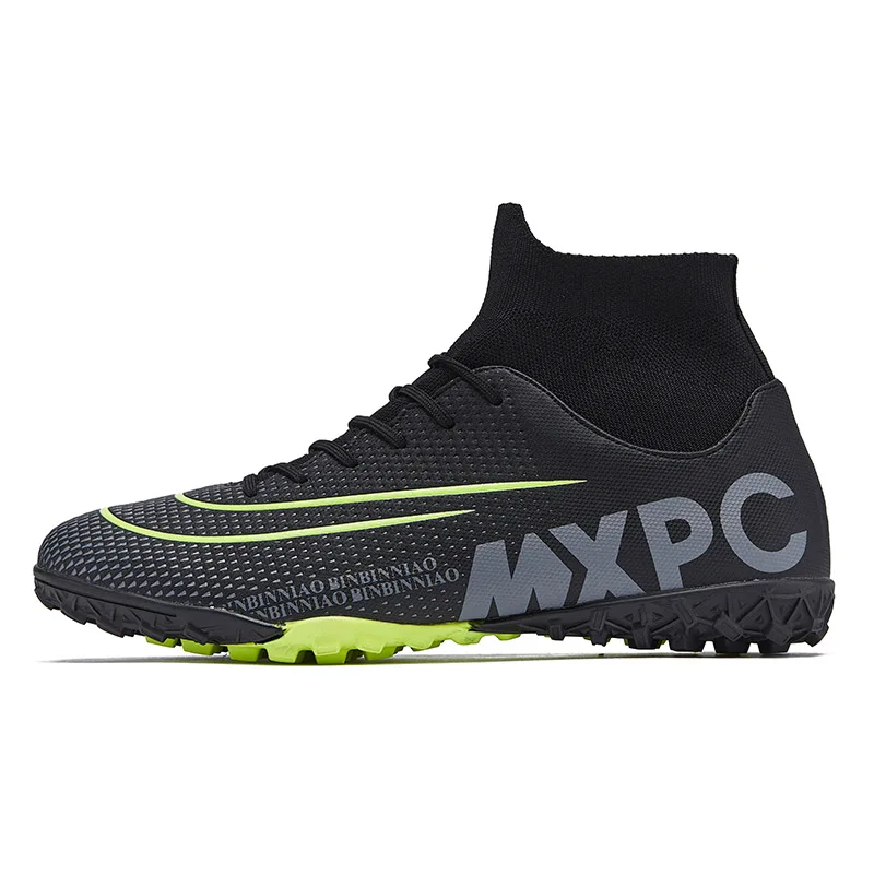 

Soccer Shoes Men Artificial Grass High Quality Football Boots Men Futsal High Top Outdoor Trainers Adult Kids Original 3 Colors