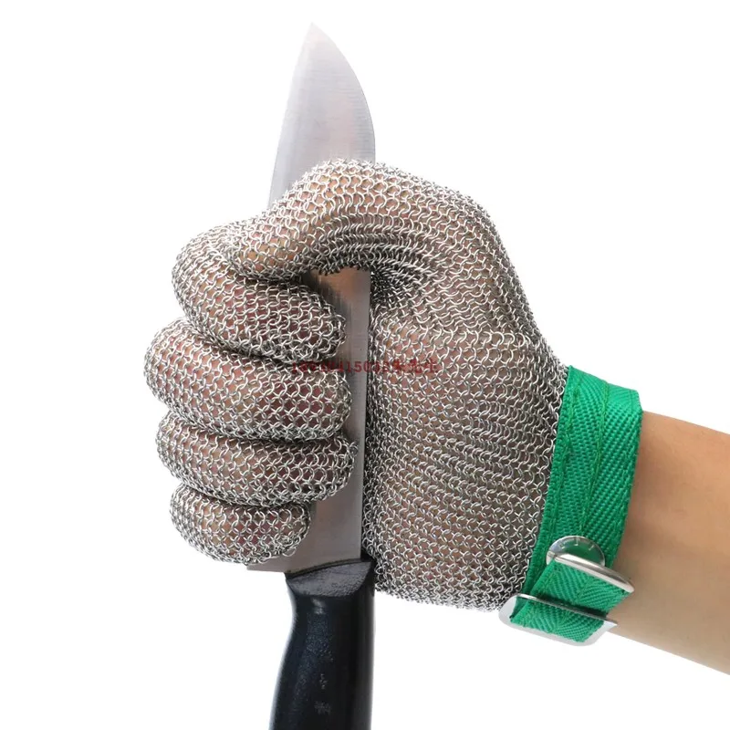 Steel ring welding shearing anti-cutting metal gloves cutting and slaughtering fish household stainless steel wire gloves