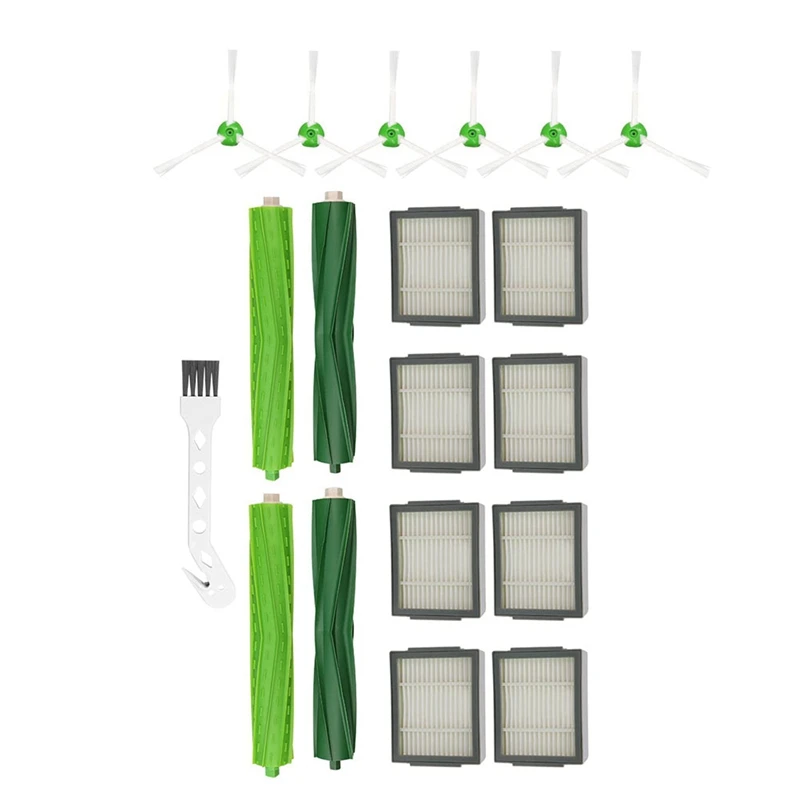 

Сменные детали: основная и боковая щетки, HEPA-фильтр, совместимый с Irobot Roomba I3 I7 E5 E6, аксессуары для пылесоса