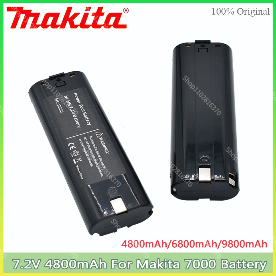 

Makita 7.2V 4800mAh Ni-MH Replacement Battery For 7000 7002 7033 191679-9 192695-4 632002-4 632003-2 7.2V Battery L50 192532-2