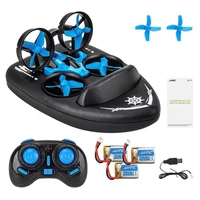 mini drone for kids h36f 3 in 1 band control boat car rc helicopter remote quadcopter motor vehicle hovercraft toys gift for boy