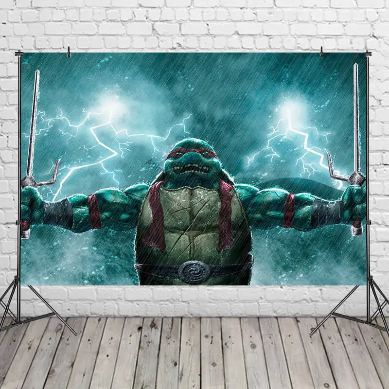 Фон для фотосъемки С черепашками-ниндзя |